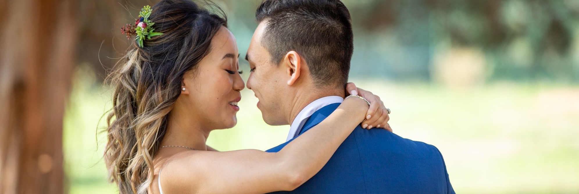 Couple hugging